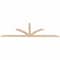 Ekena Millwork Richland Smooth Timber Gable Bracket, Douglas Fir, 96"W x 32"H x 1 1/2"D x 3 1/2"F, 8/12 Pitch GBW096X32X0204RIC00SDF - alternate 2